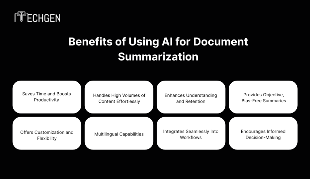 Benefits of Using AI for Document Summarization